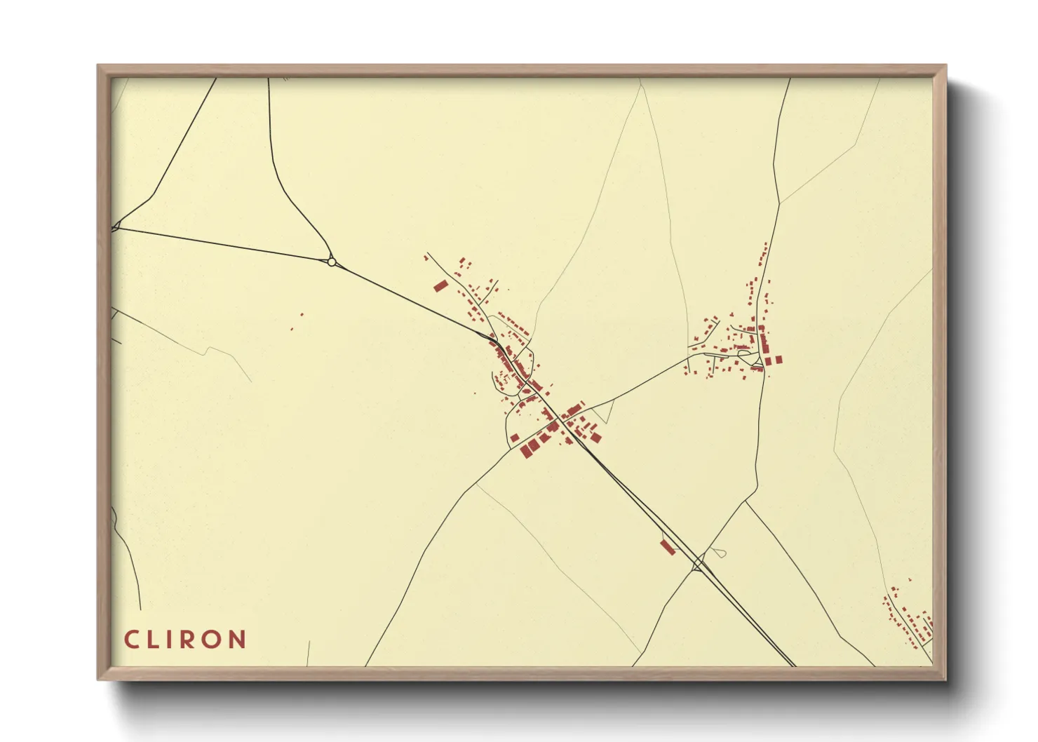 Une affiche de carte sur Cliron