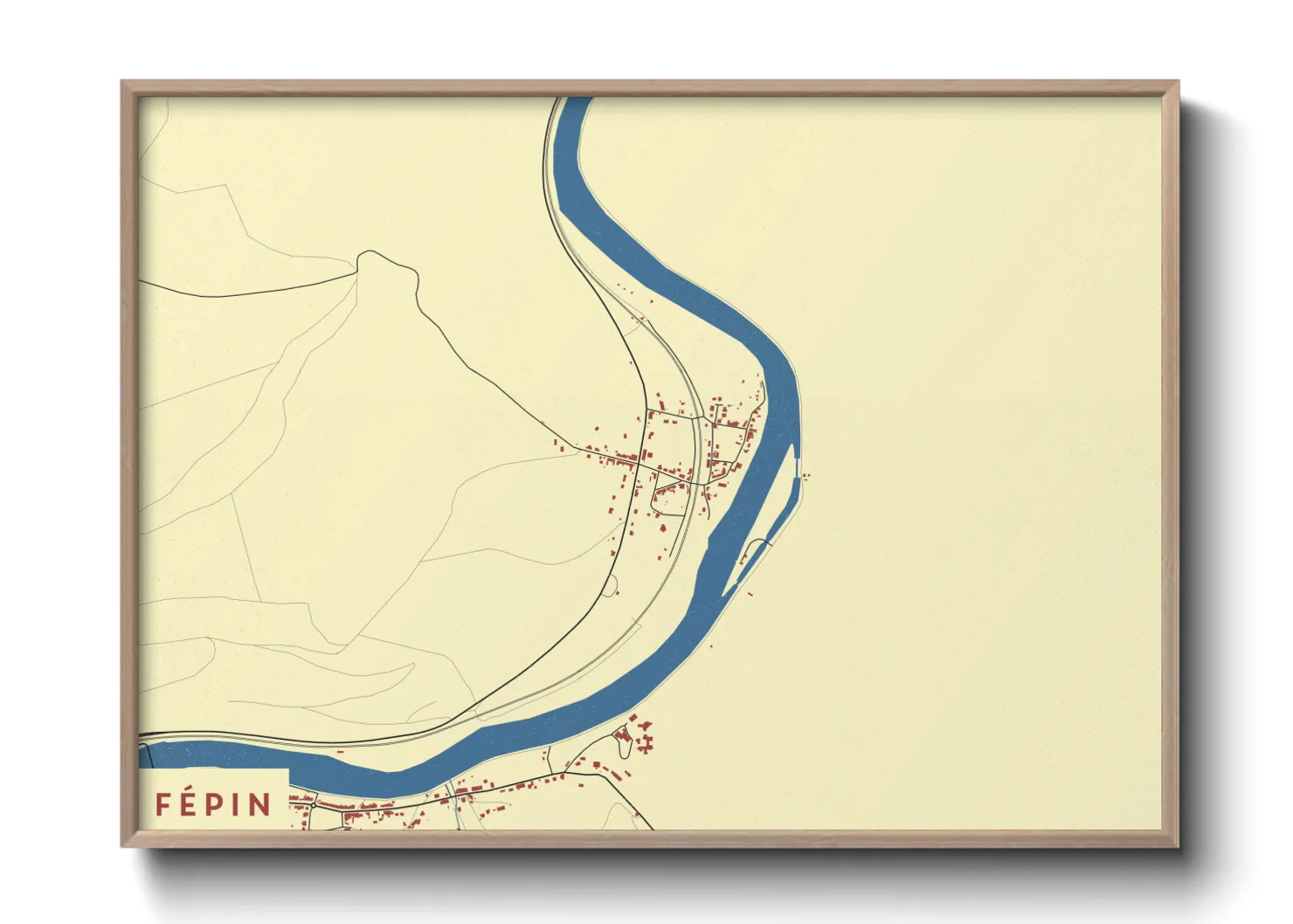 Une affiche de carte sur Fépin