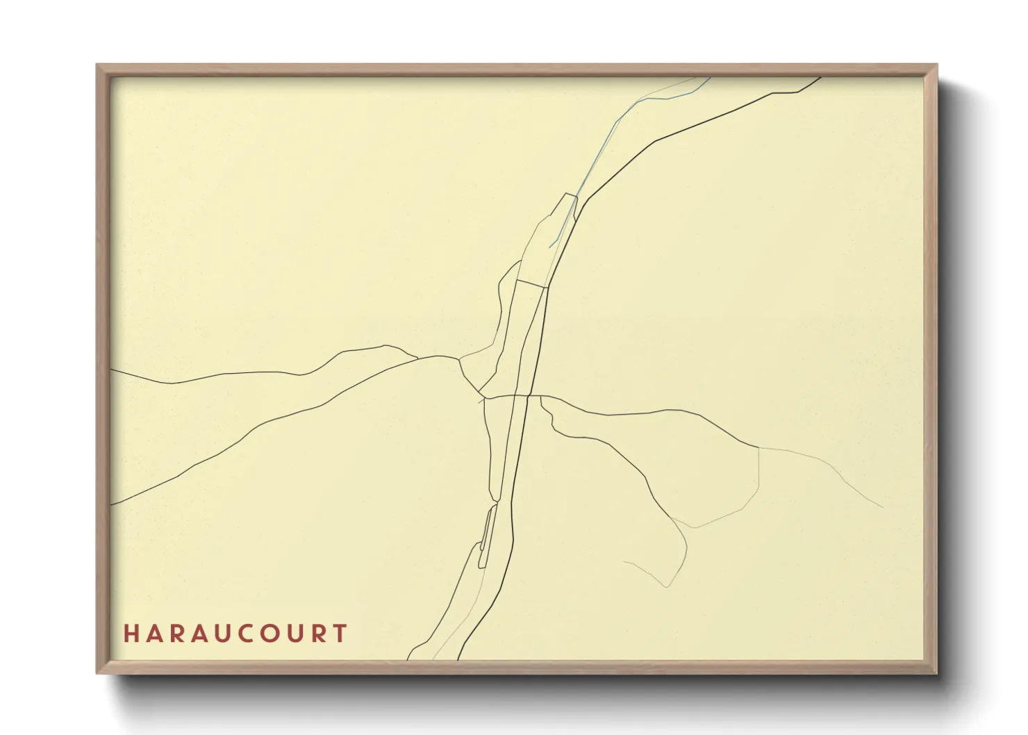 Une affiche de carte sur Haraucourt