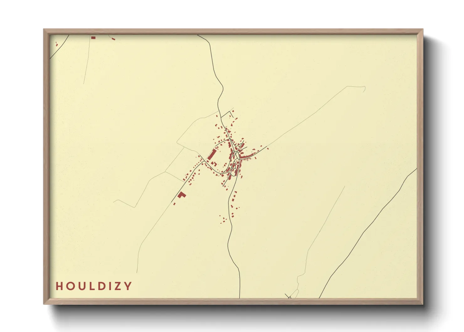 Une affiche de carte sur Houldizy
