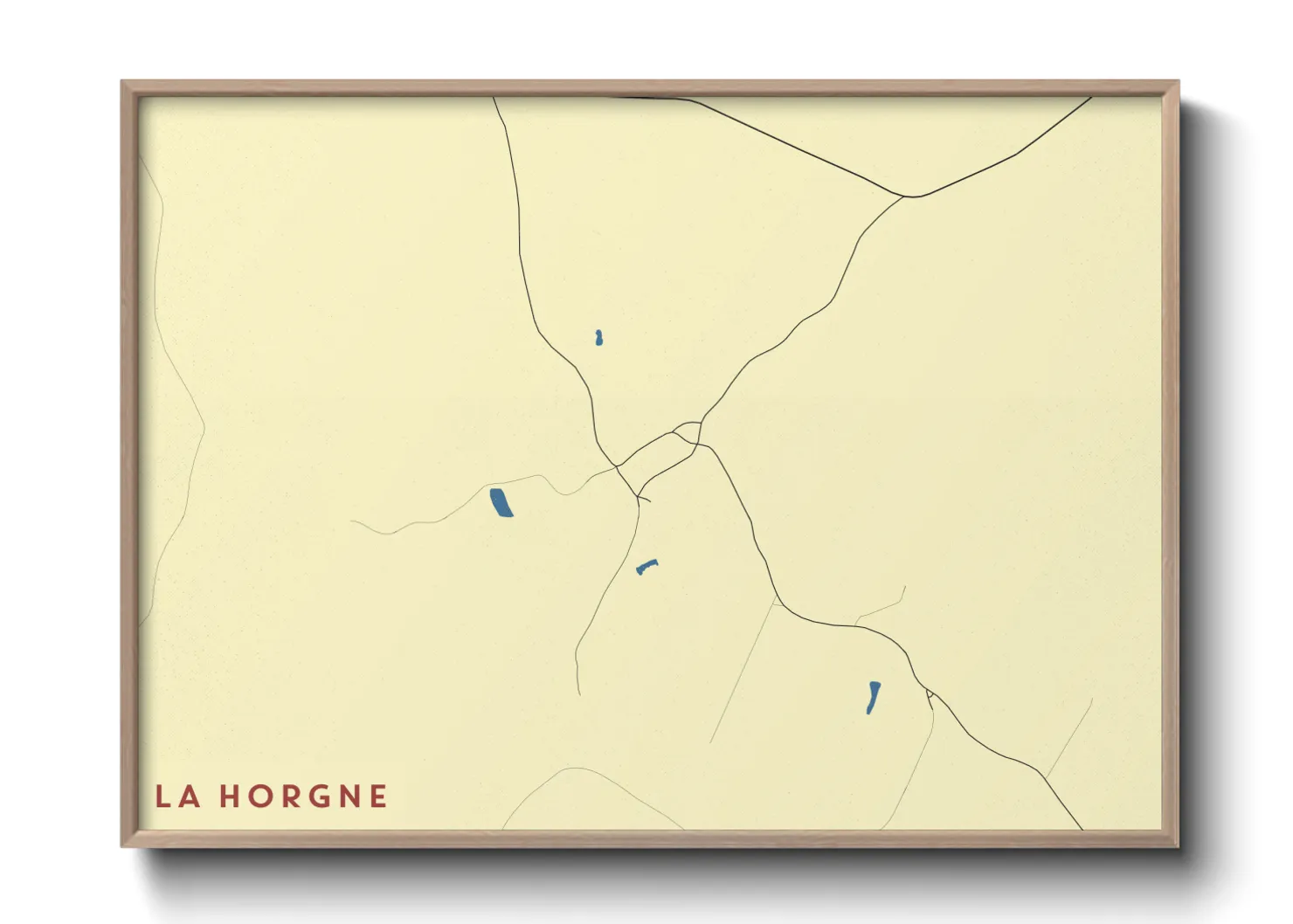 Une affiche de carte sur La Horgne