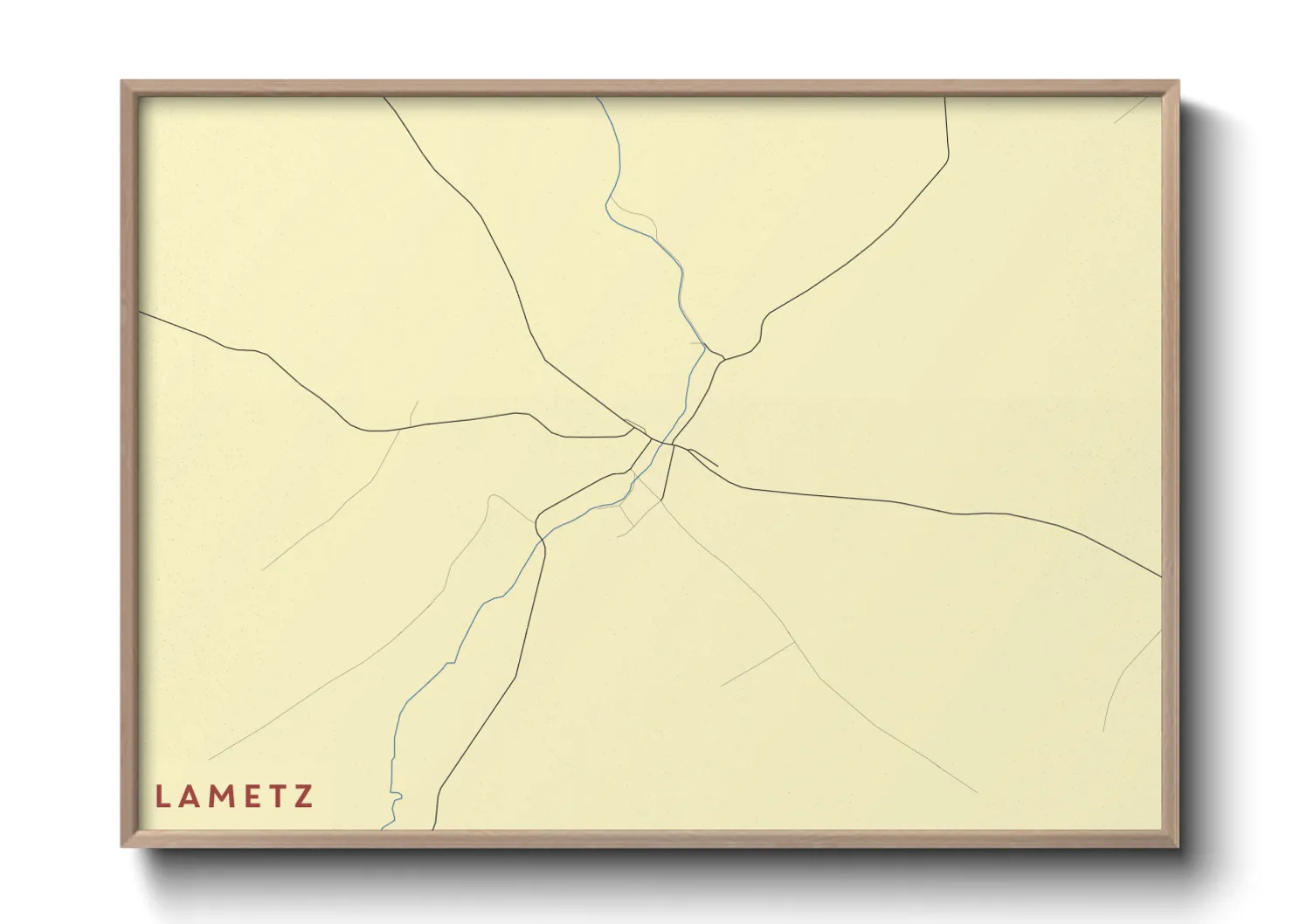 Une affiche de carte sur Lametz
