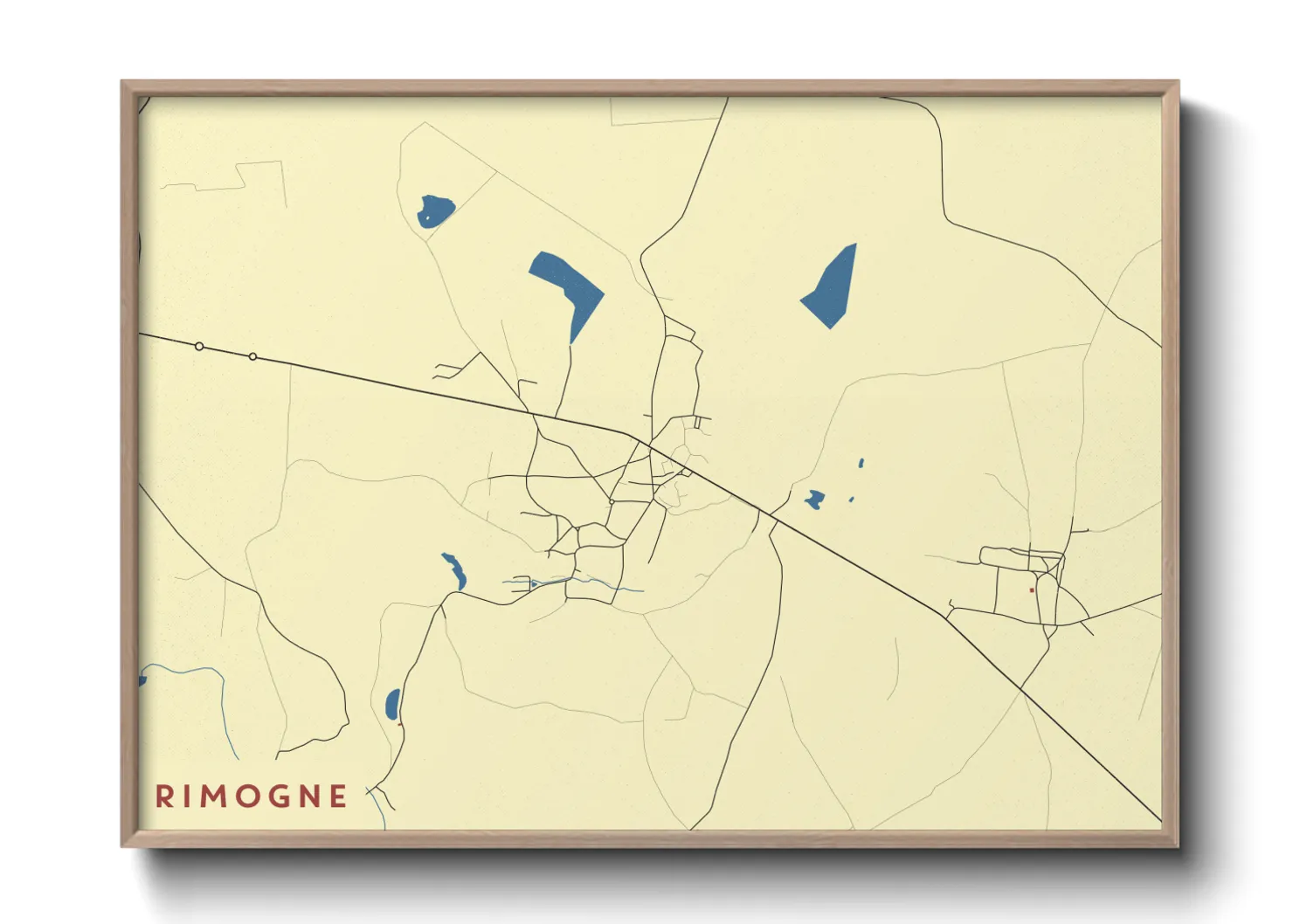 Une affiche de carte sur Rimogne