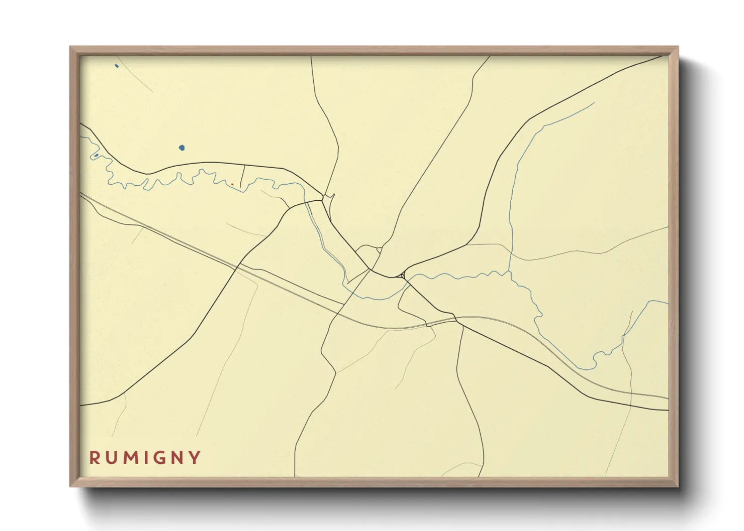 Une affiche de carte sur Rumigny