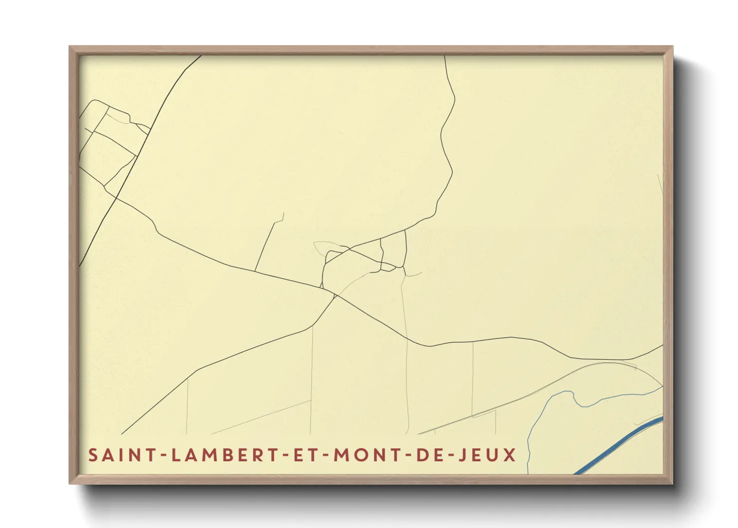 Une affiche de carte sur Saint-Lambert-et-Mont-de-Jeux