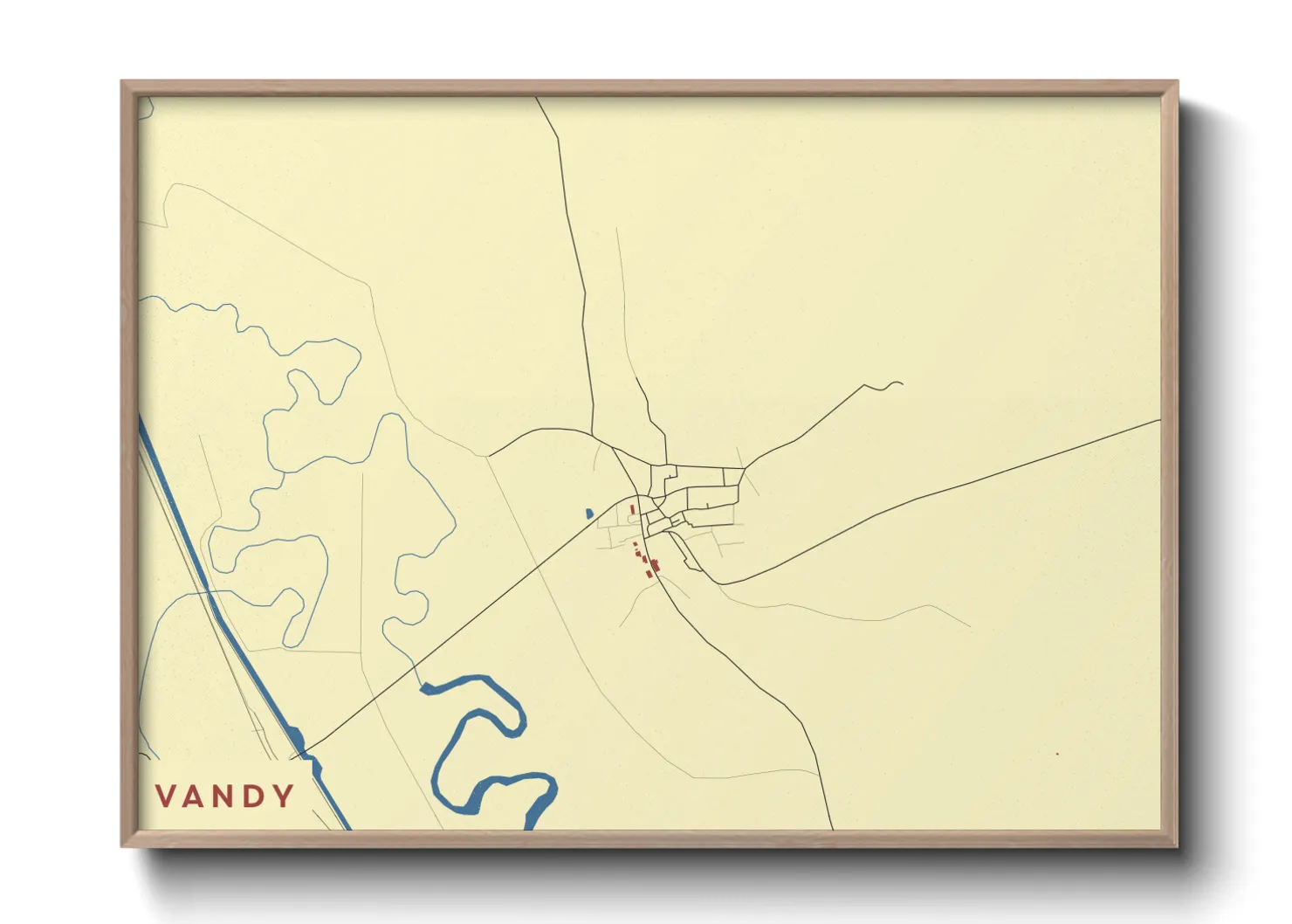 Une affiche de carte sur Vandy