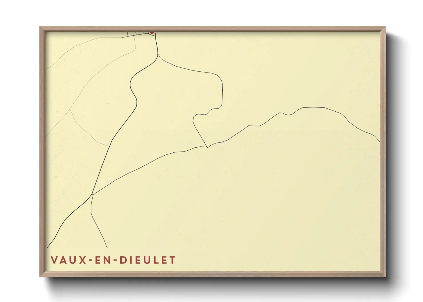 Une affiche de carte sur Vaux-en-Dieulet