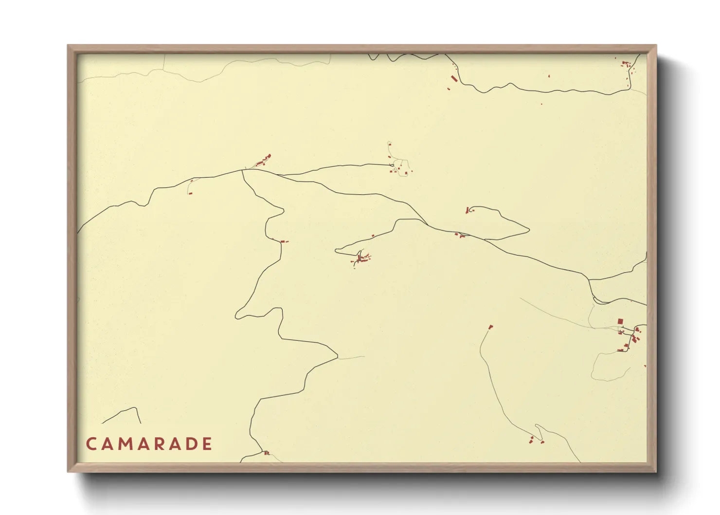 Une affiche de carte sur Camarade