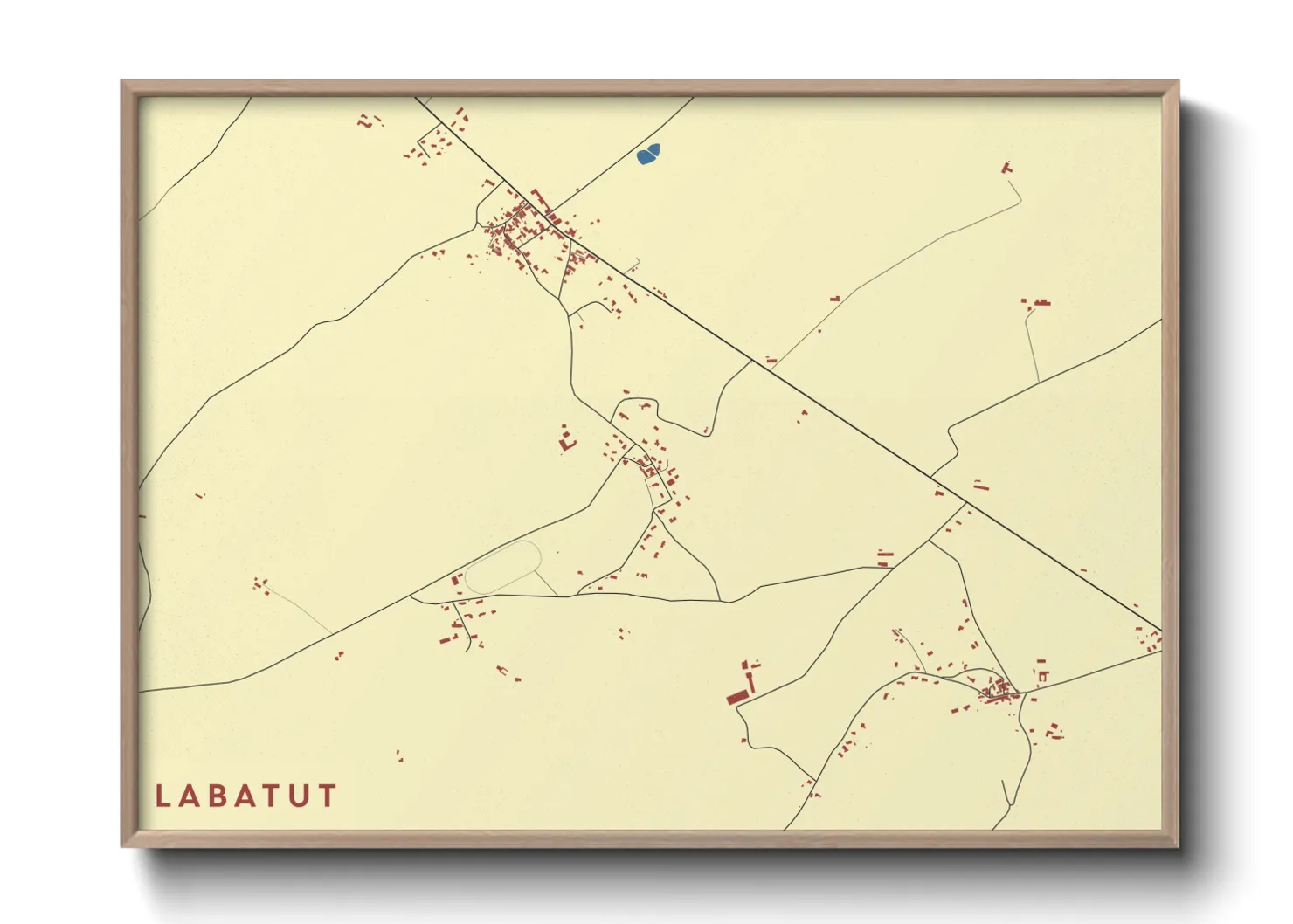 Une affiche de carte sur Labatut