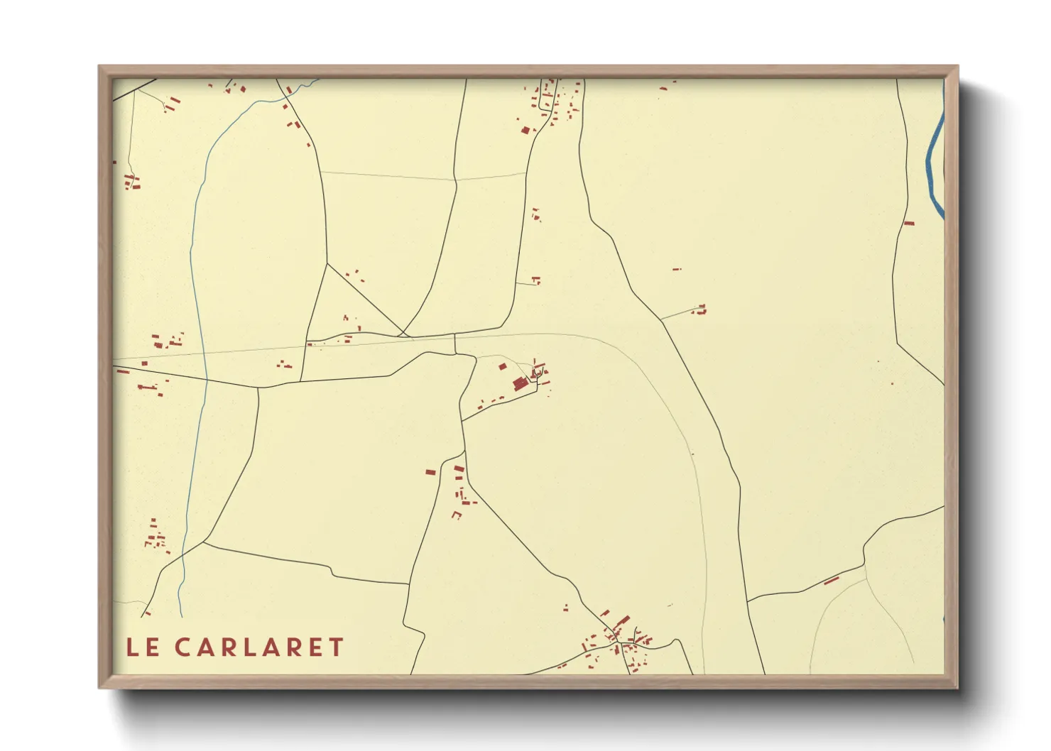 Une affiche de carte sur Le Carlaret