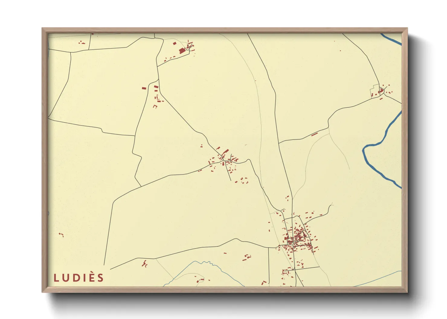 Une affiche de carte sur Ludiès