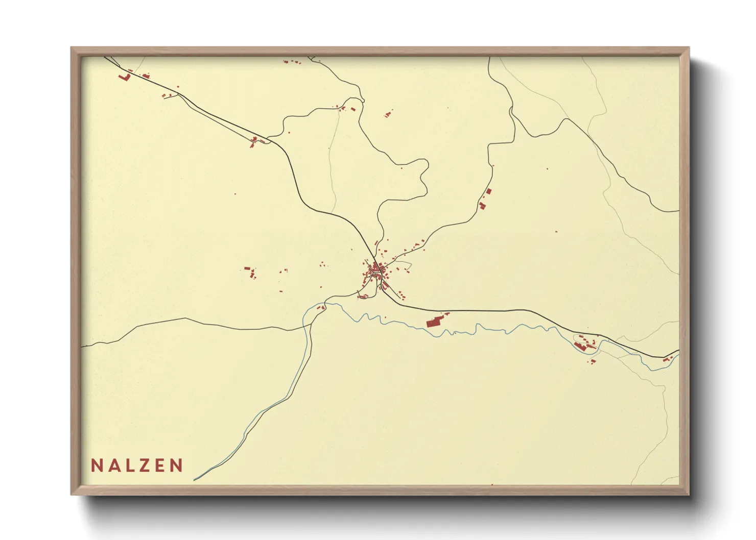 Une affiche de carte sur Nalzen