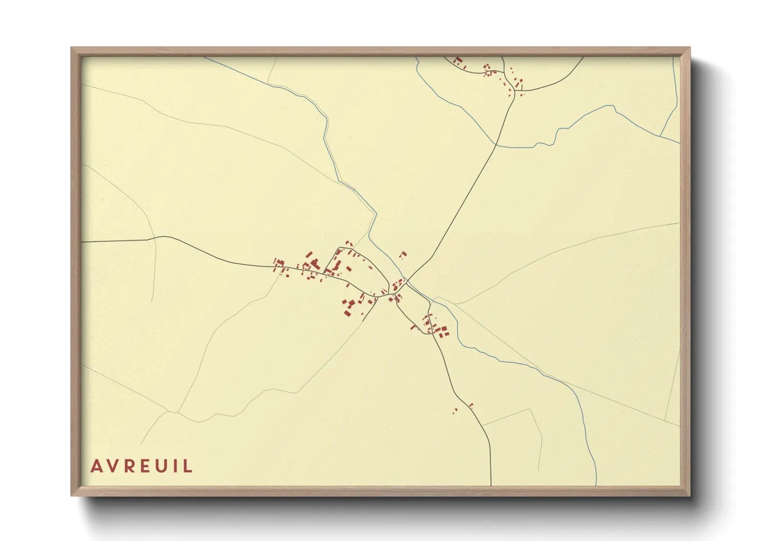 Une affiche de carte sur Avreuil