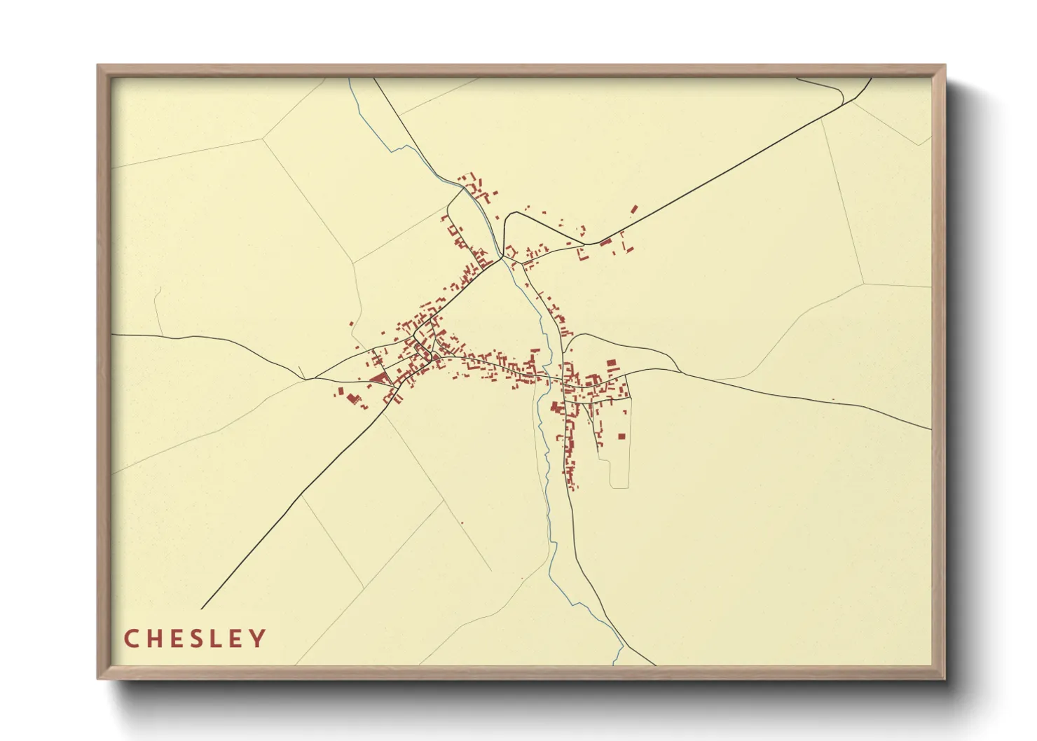 Une affiche de carte sur Chesley