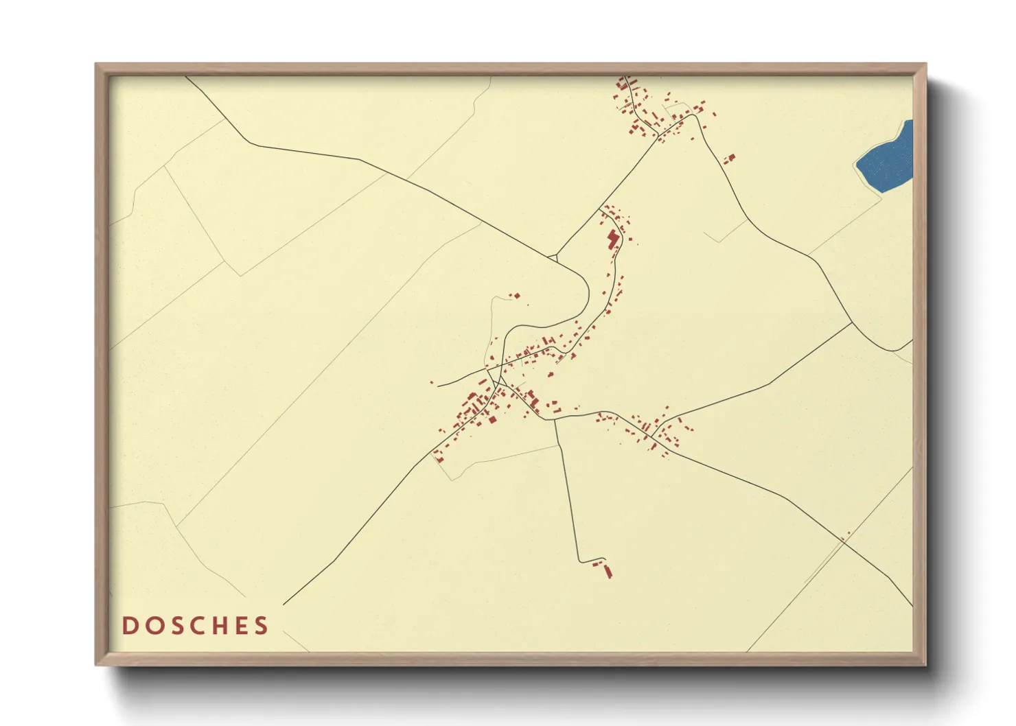 Une affiche de carte sur Dosches