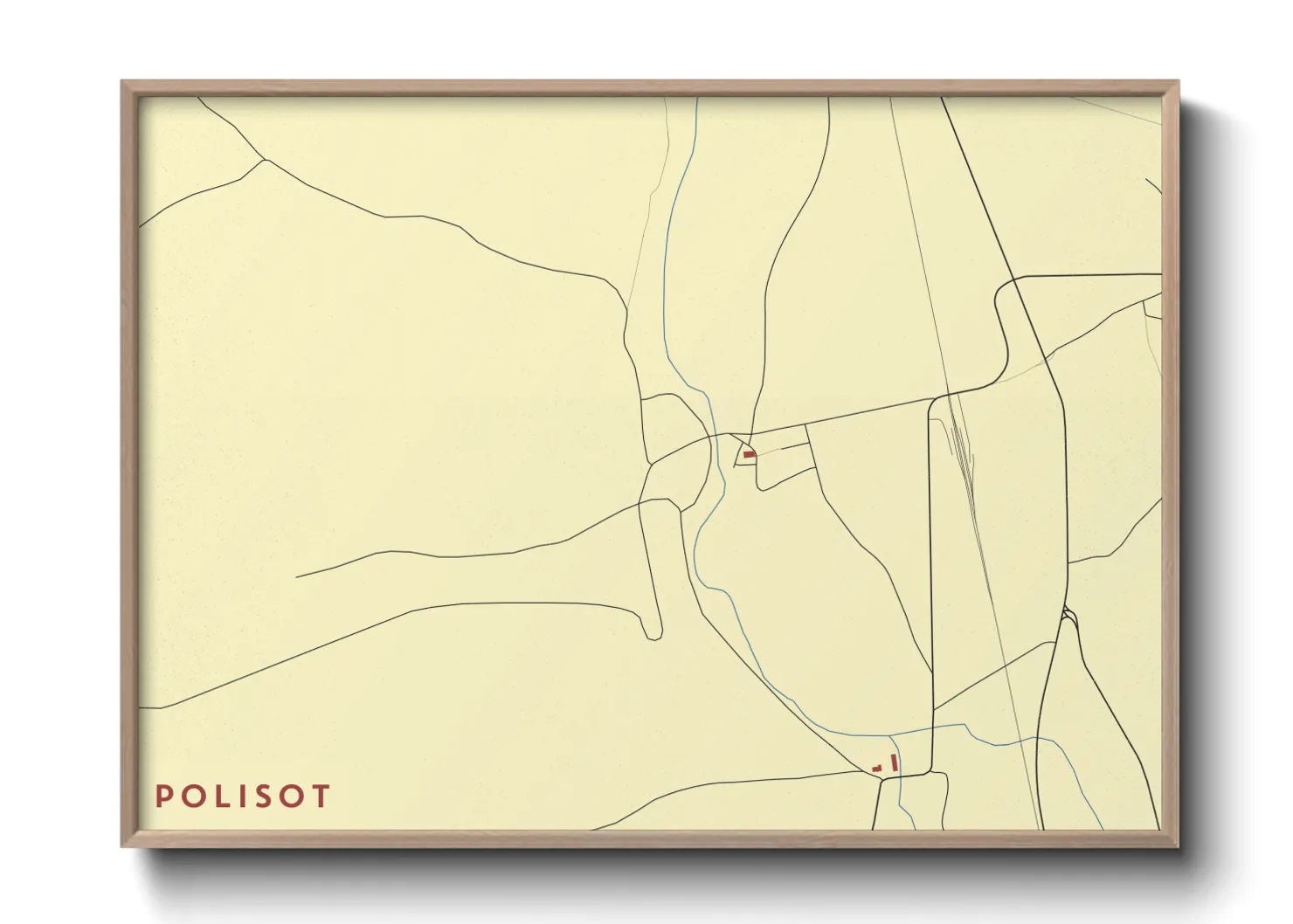 Une affiche de carte sur Polisot