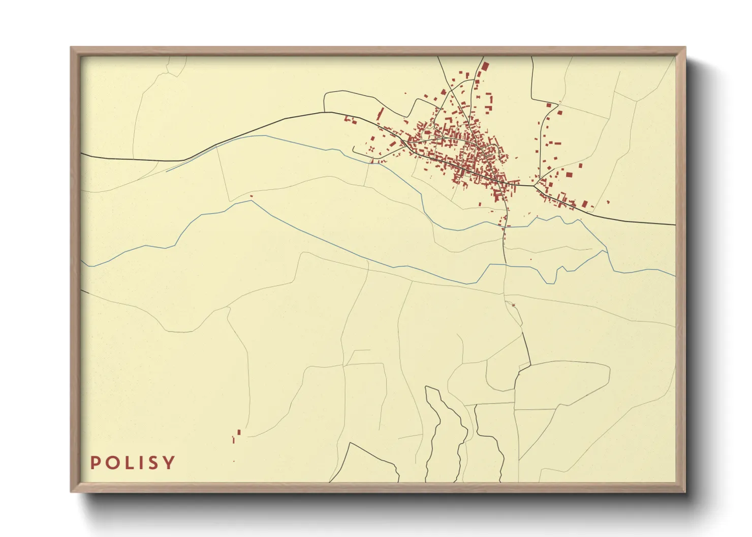 Une affiche de carte sur Polisy