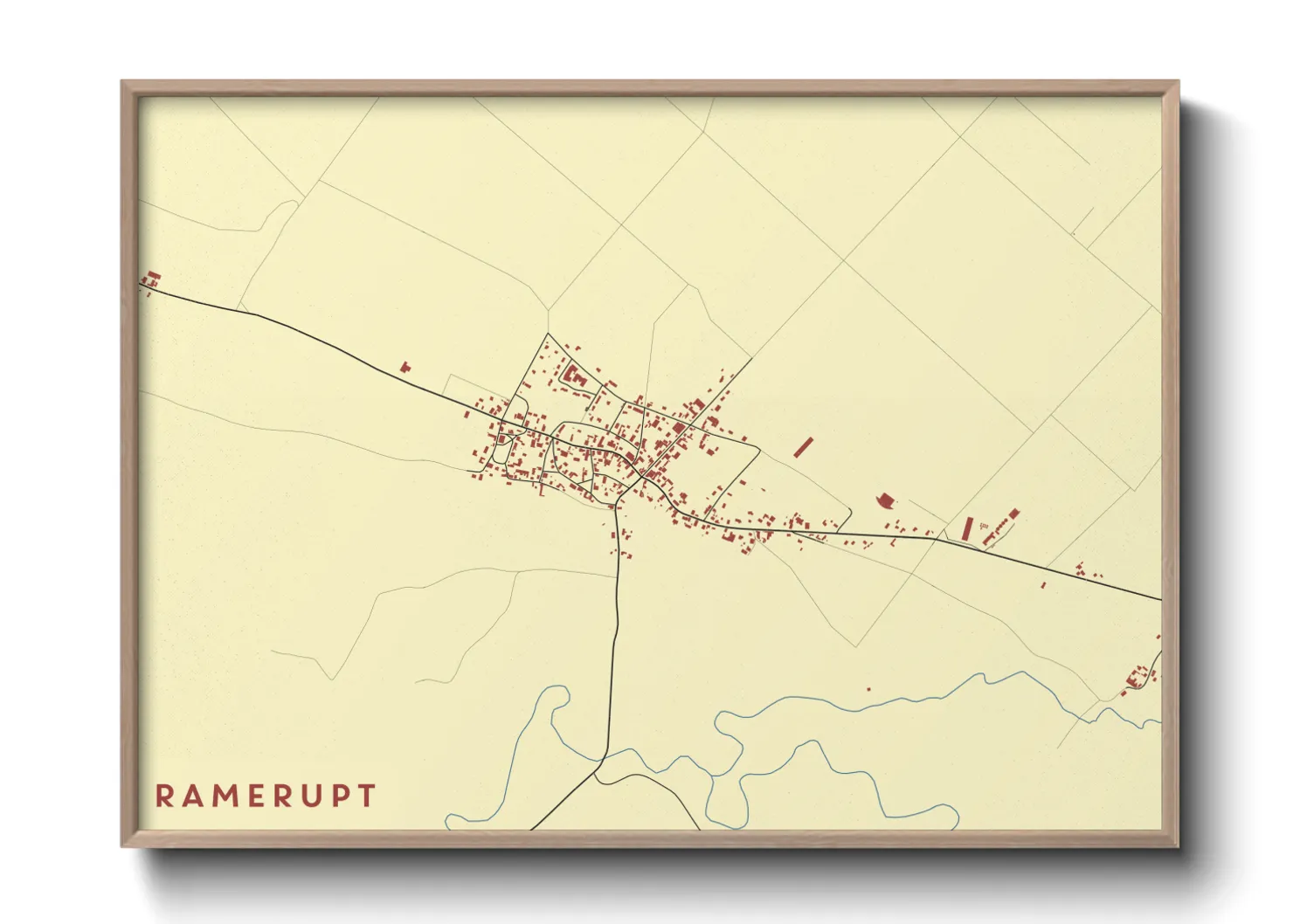 Une affiche de carte sur Ramerupt