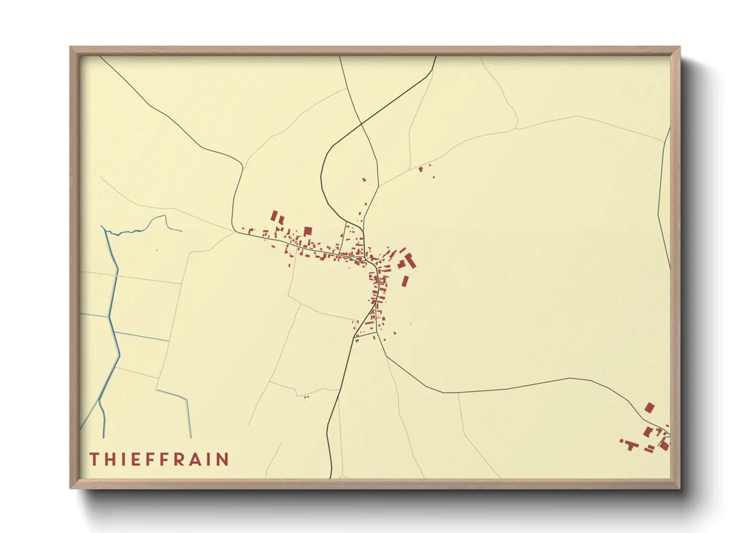 Une affiche de carte sur Thieffrain
