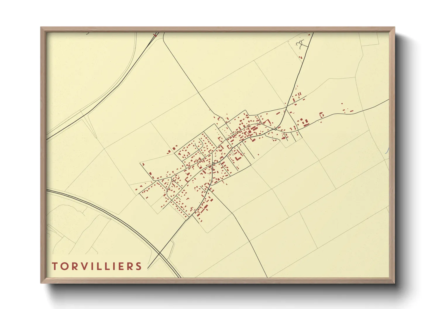 Une affiche de carte sur Torvilliers