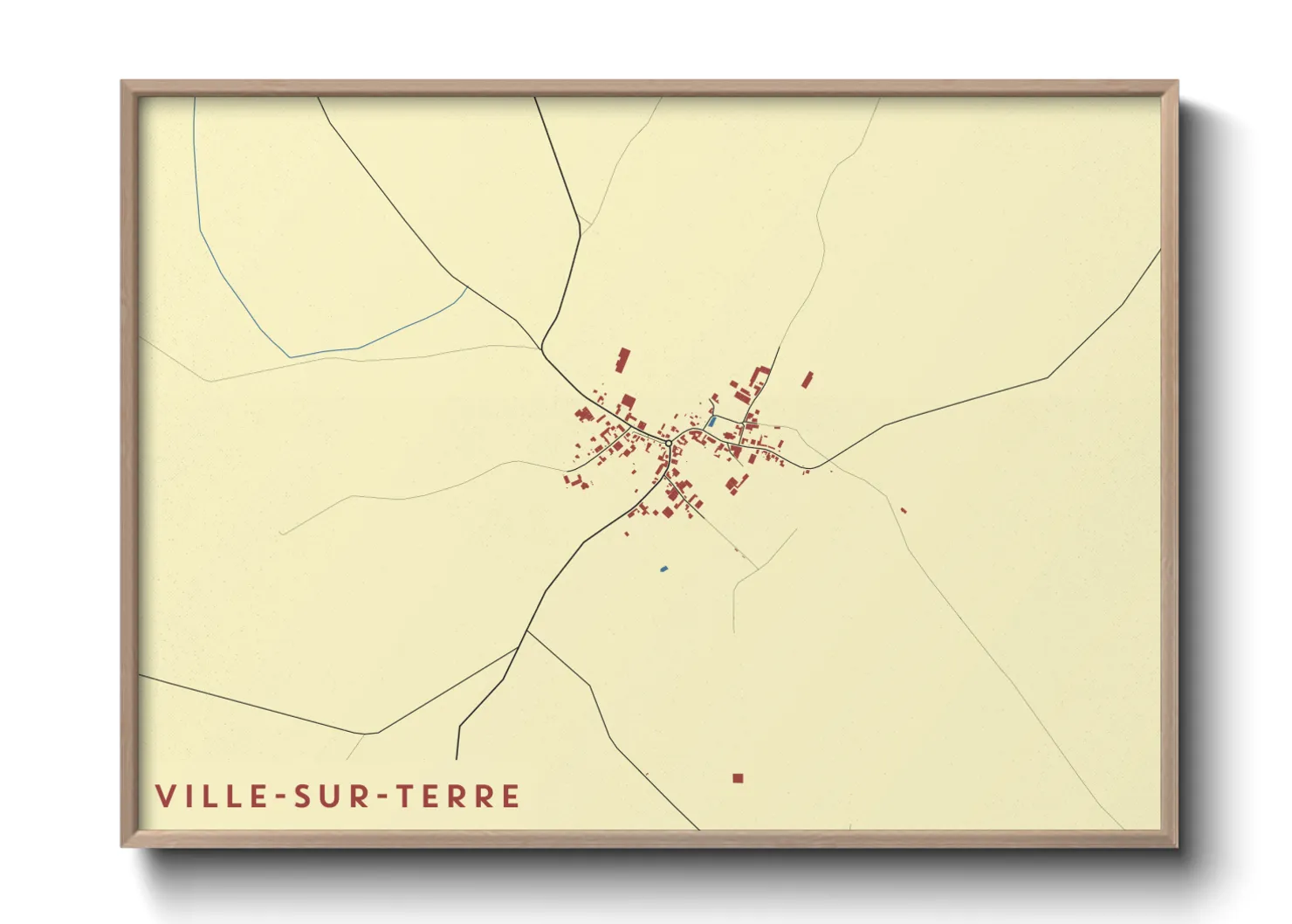 Une affiche de carte sur Ville-sur-Terre