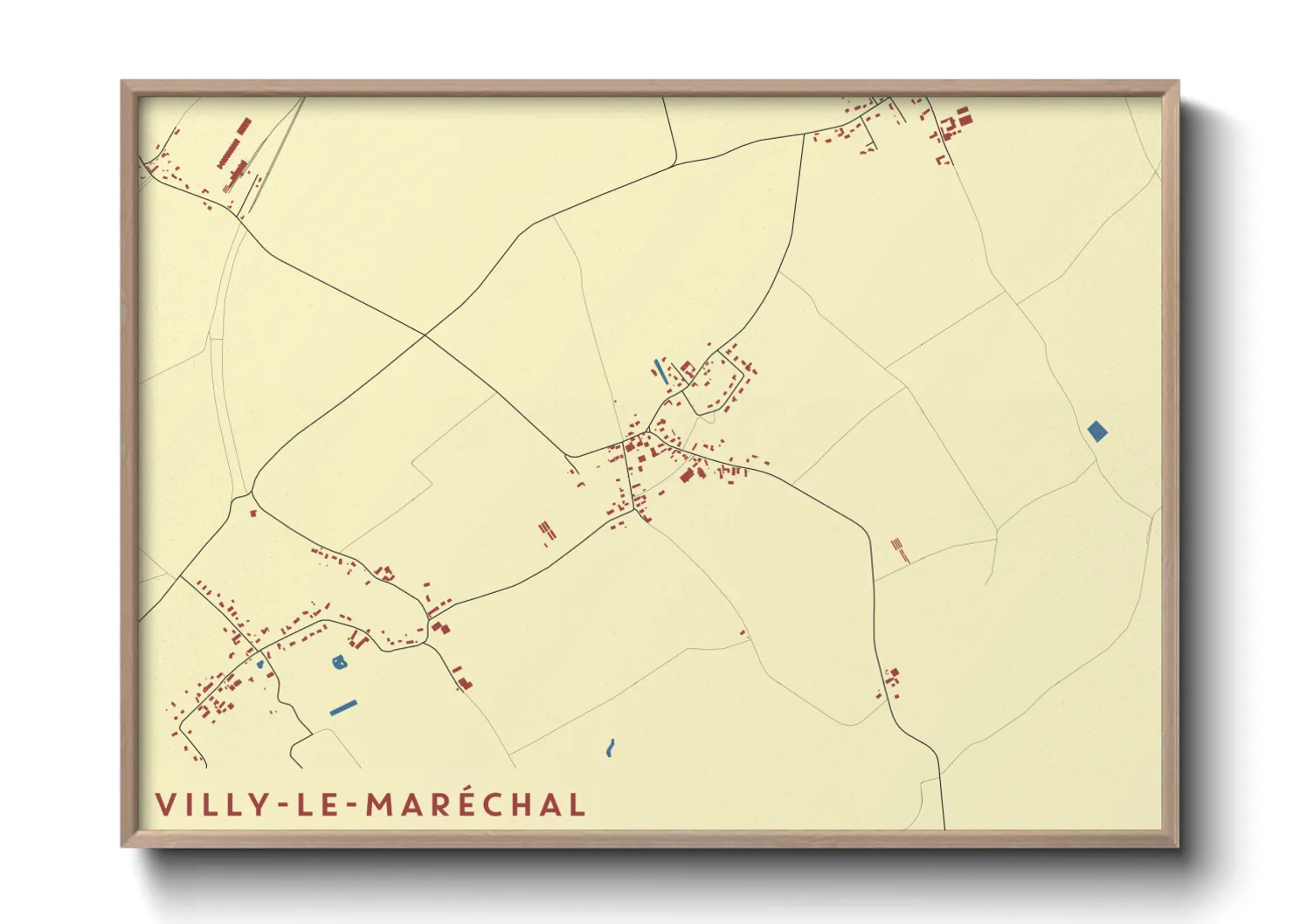 Une affiche de carte sur Villy-le-Maréchal