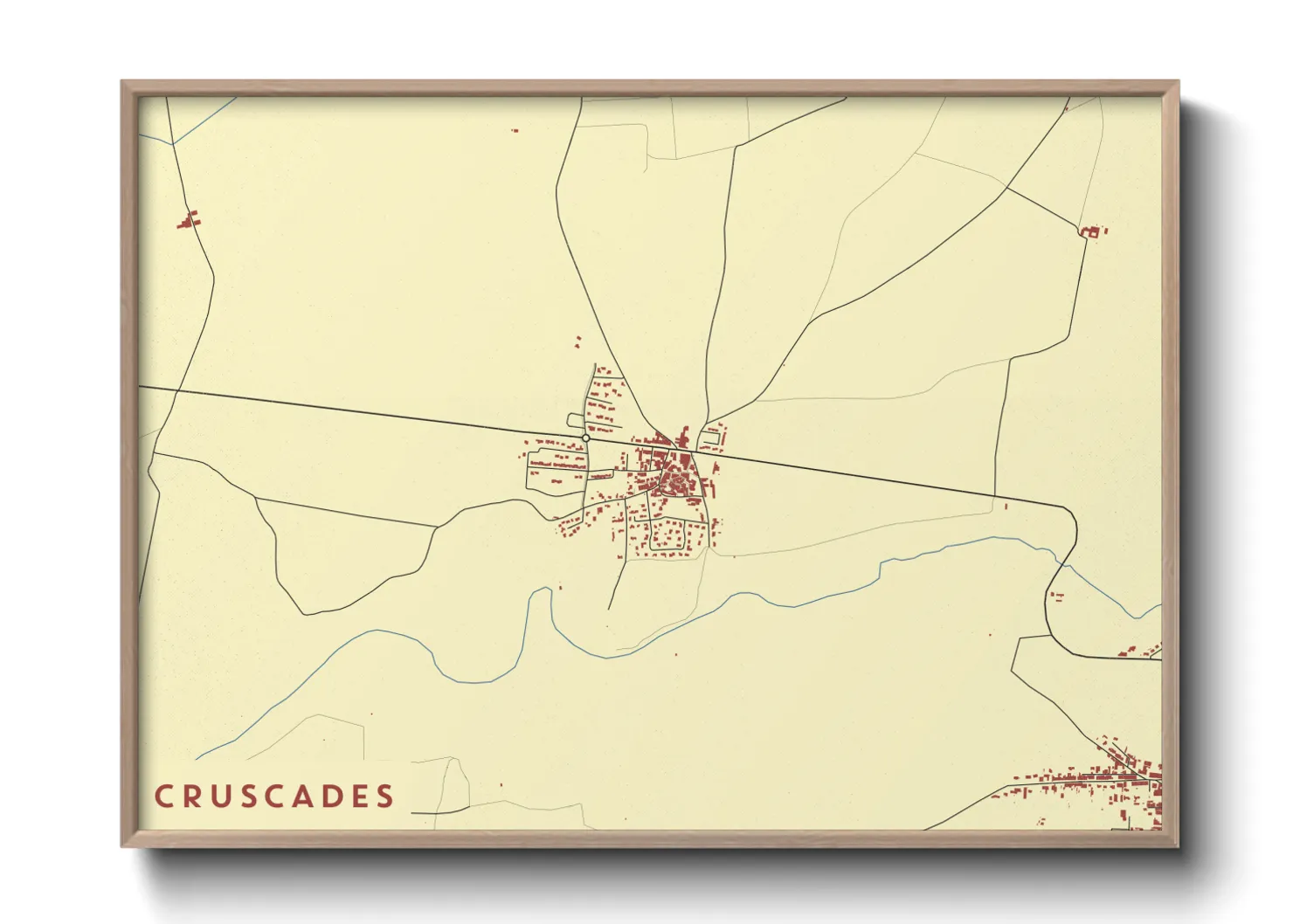Une affiche de carte sur Cruscades