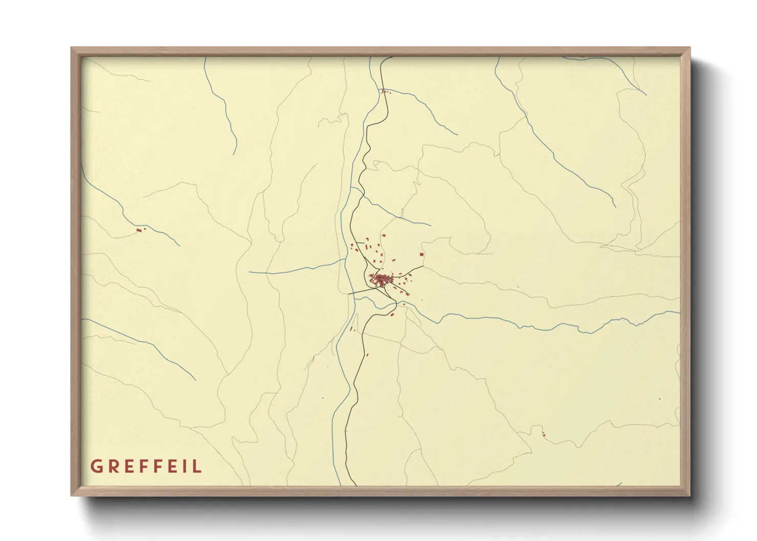 Une affiche de carte sur Greffeil