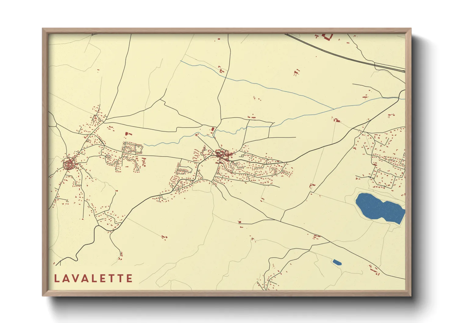 Une affiche de carte sur Lavalette