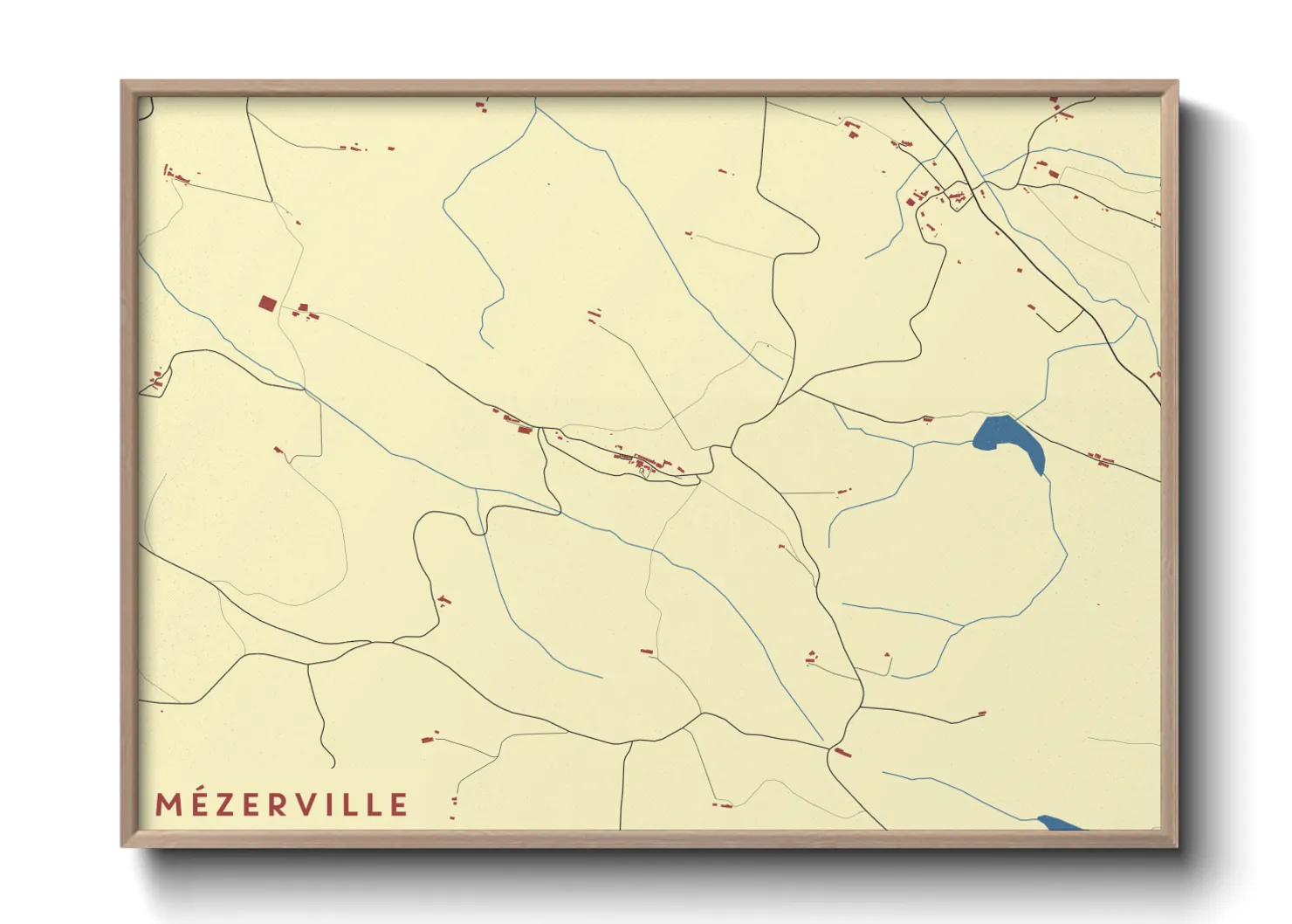 Une affiche de carte sur Mézerville
