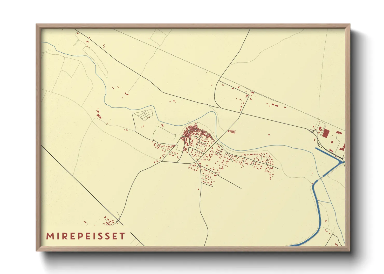 Une affiche de carte sur Mirepeisset