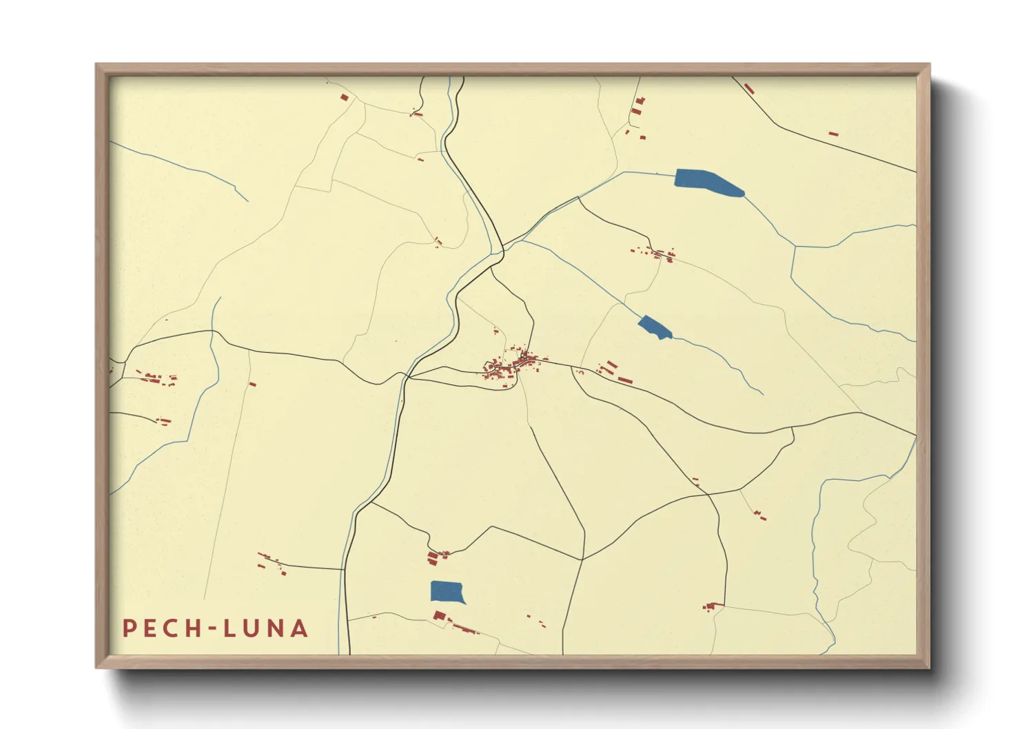 Une affiche de carte sur Pech-Luna