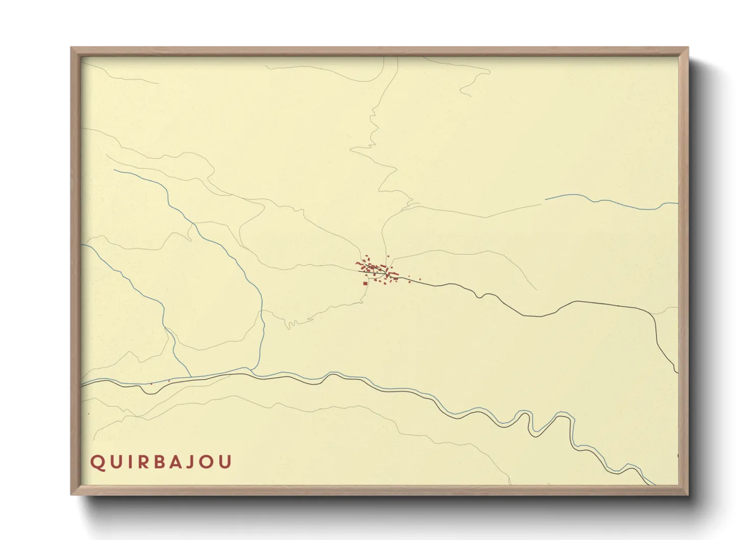Une affiche de carte sur Quirbajou
