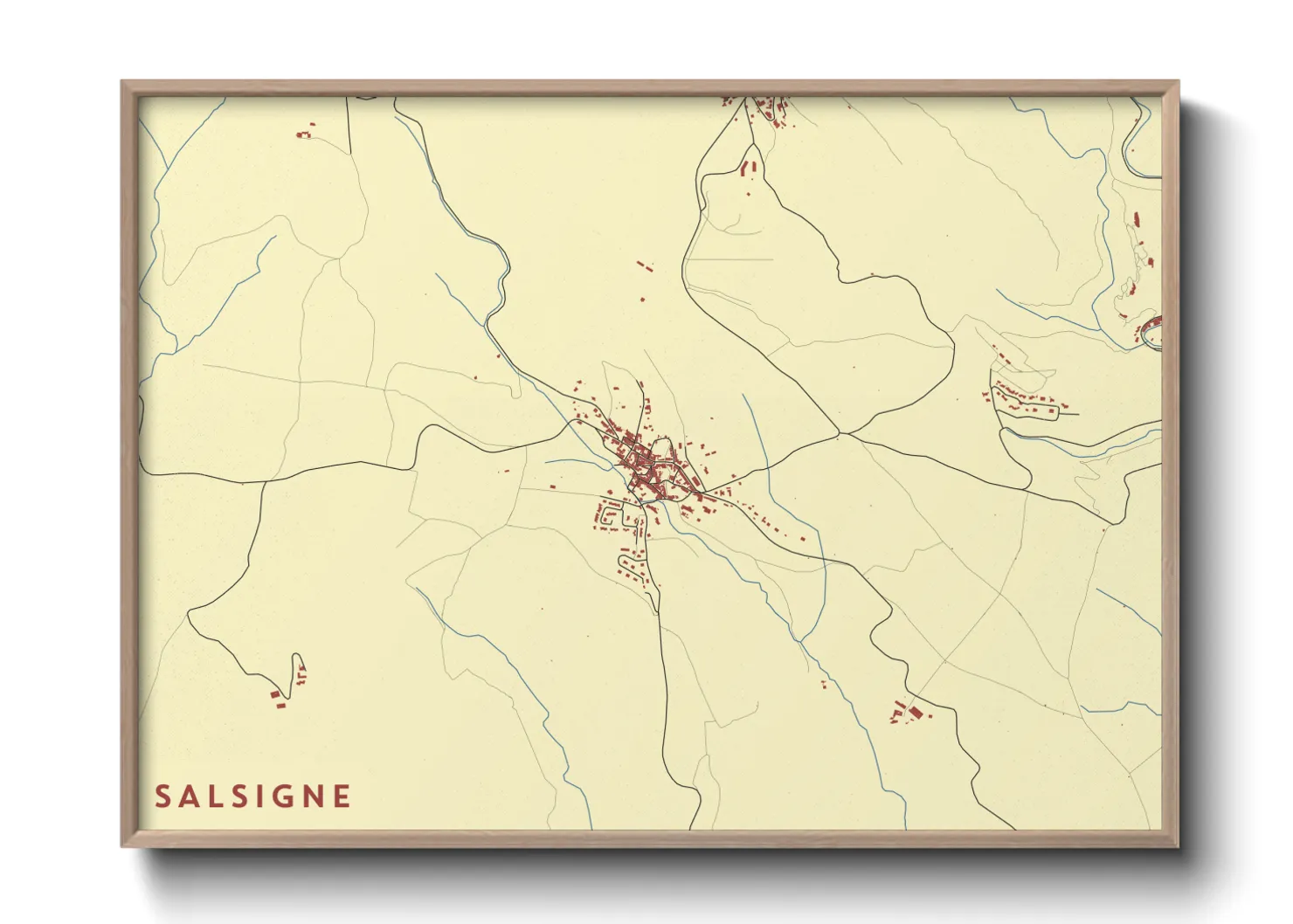 Une affiche de carte sur Salsigne
