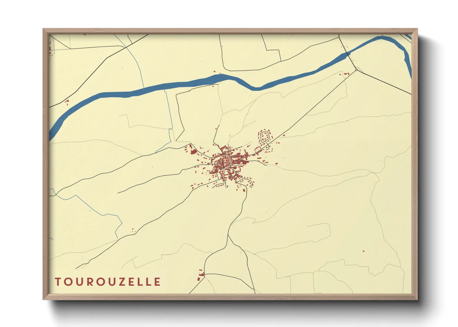 Une affiche de carte sur Tourouzelle