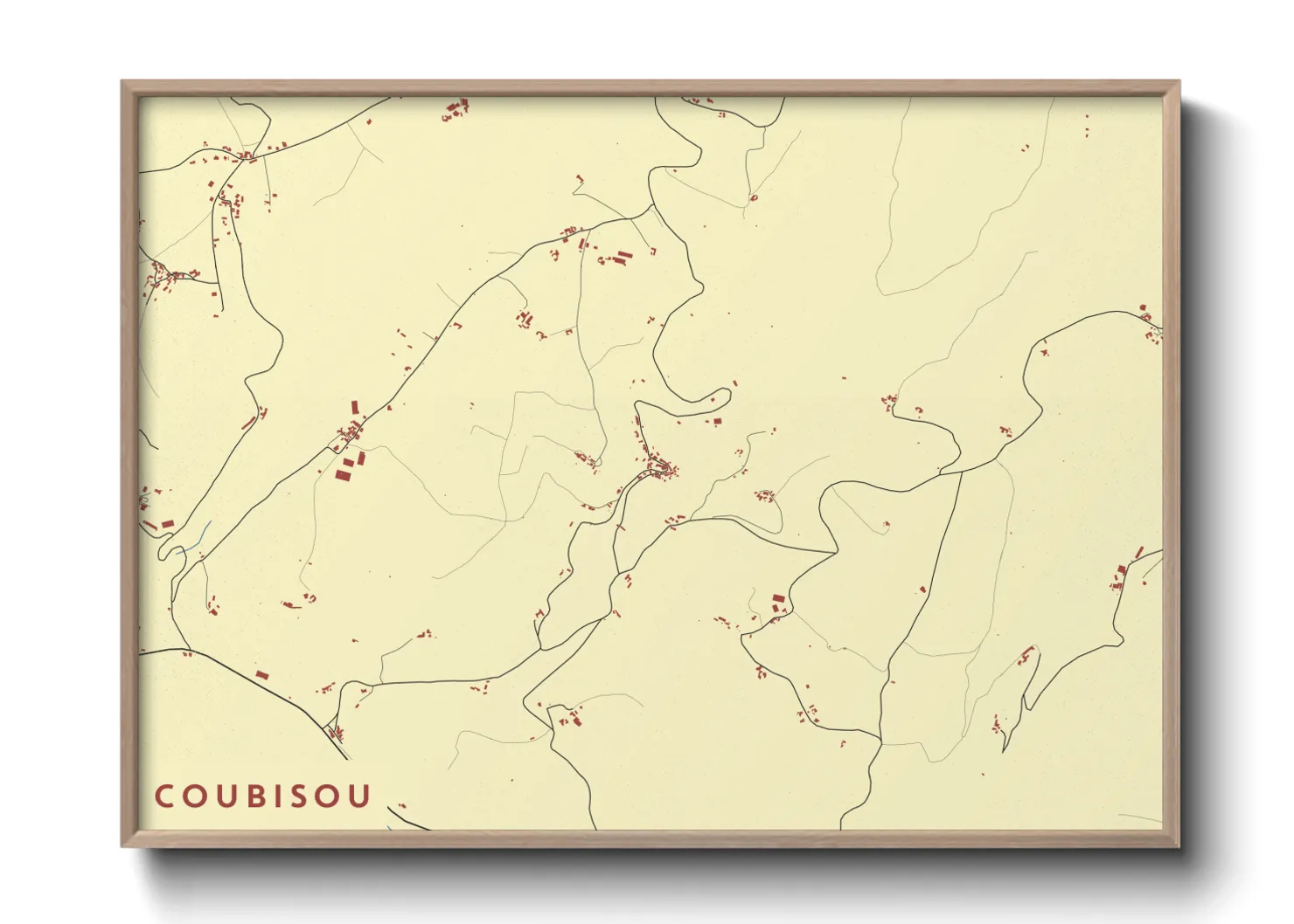Une affiche de carte sur Coubisou