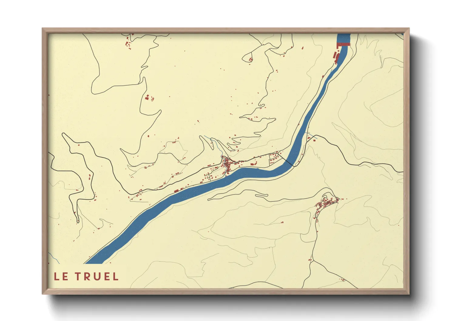 Une affiche de carte sur Le Truel