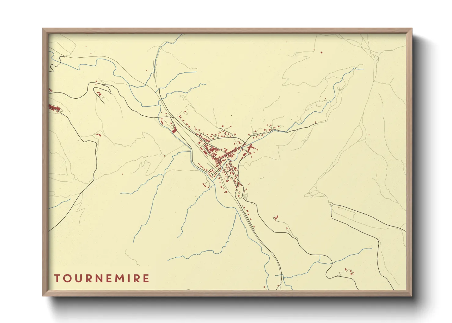 Une affiche de carte sur Tournemire