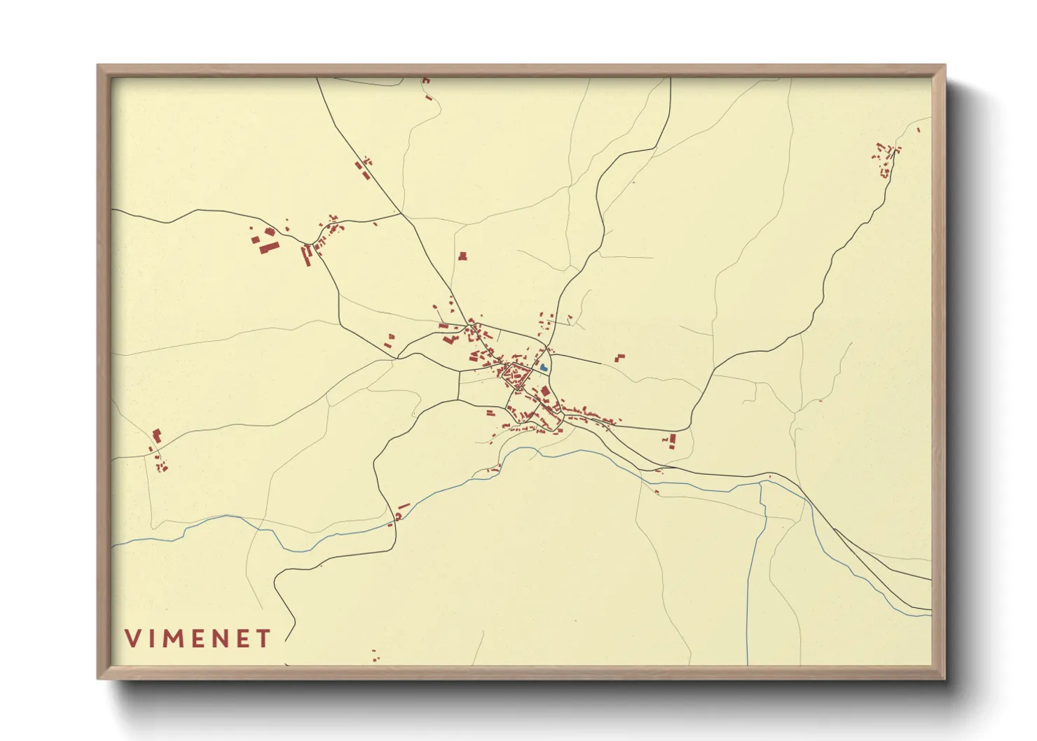 Une affiche de carte sur Vimenet
