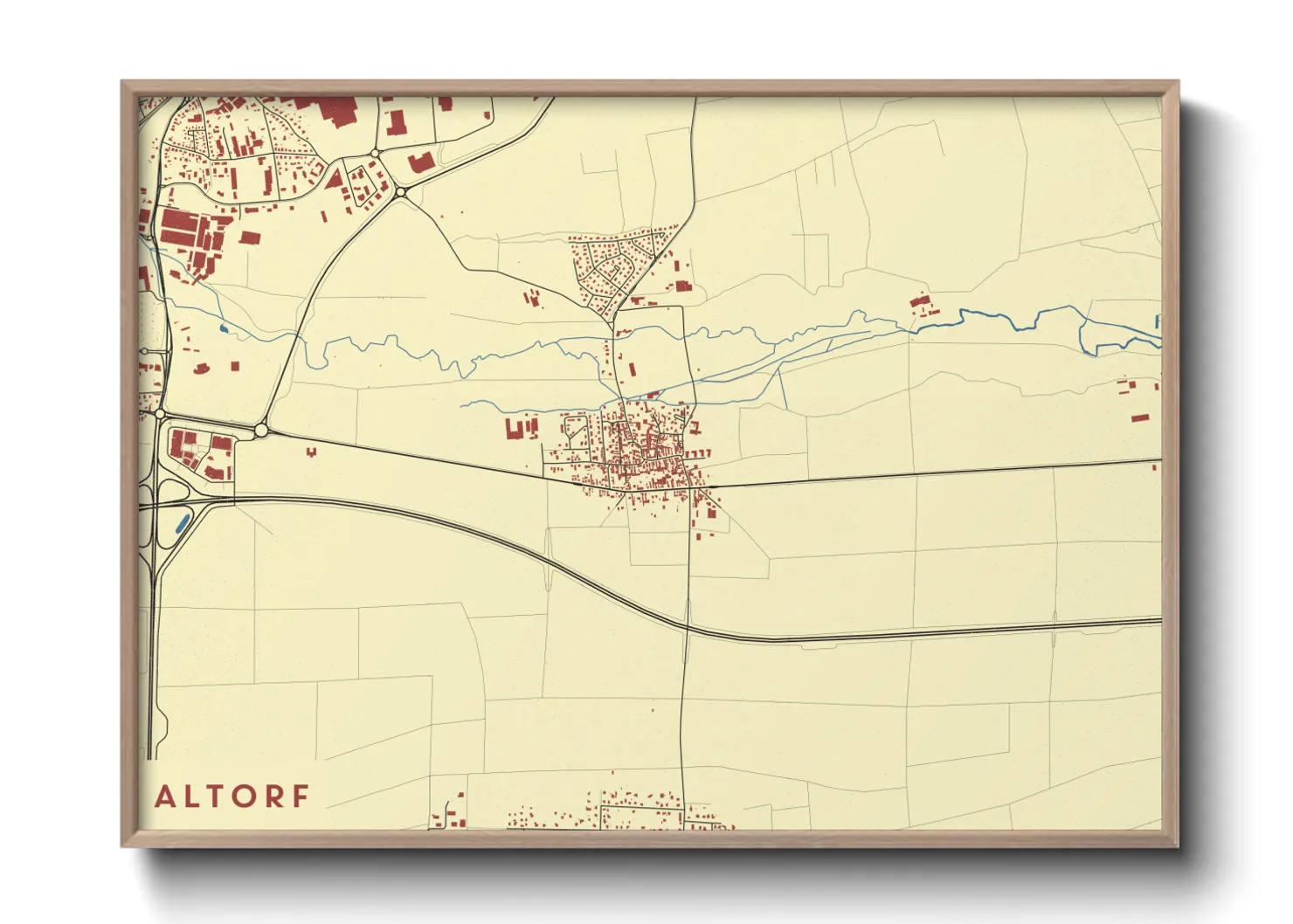Une affiche de carte sur Altorf