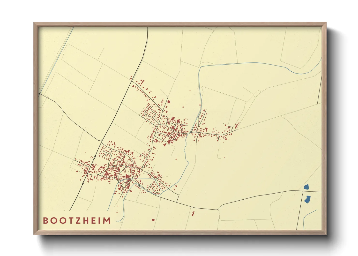 Une affiche de carte sur Bootzheim