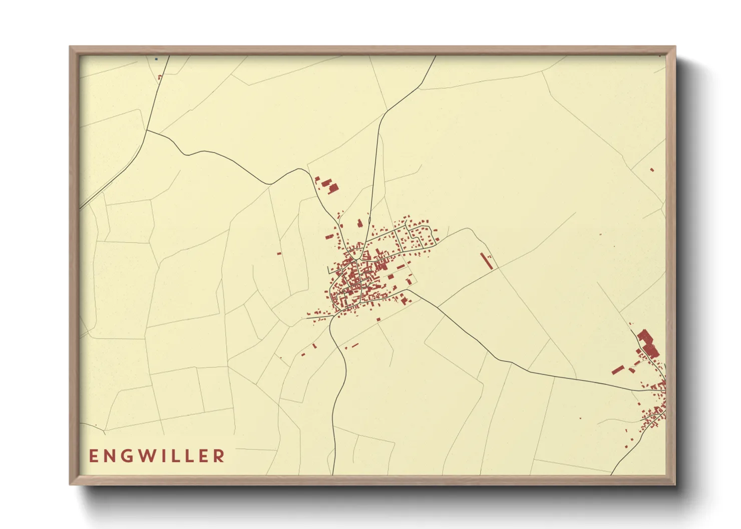 Une affiche de carte sur Engwiller