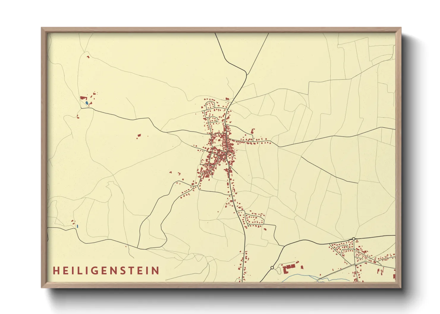 Une affiche de carte sur Heiligenstein