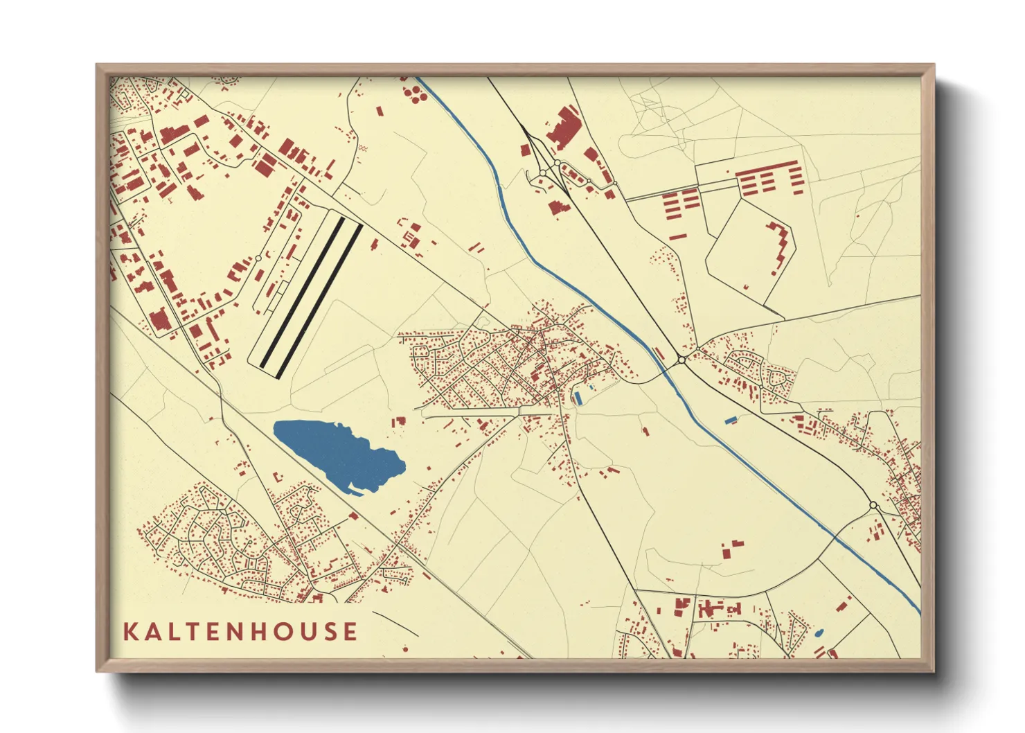 Une affiche de carte sur Kaltenhouse
