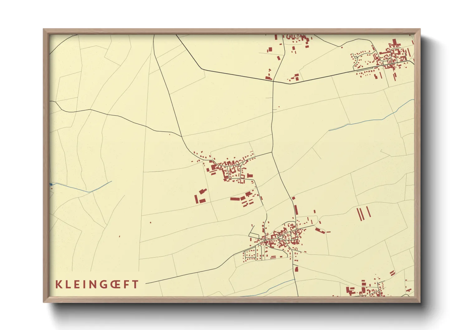 Une affiche de carte sur Kleingœft