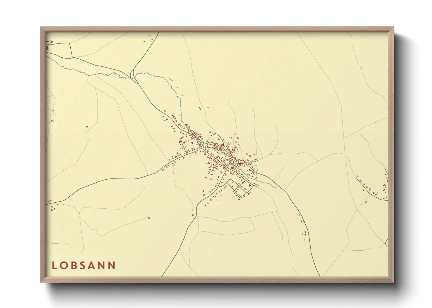 Une affiche de carte sur Lobsann