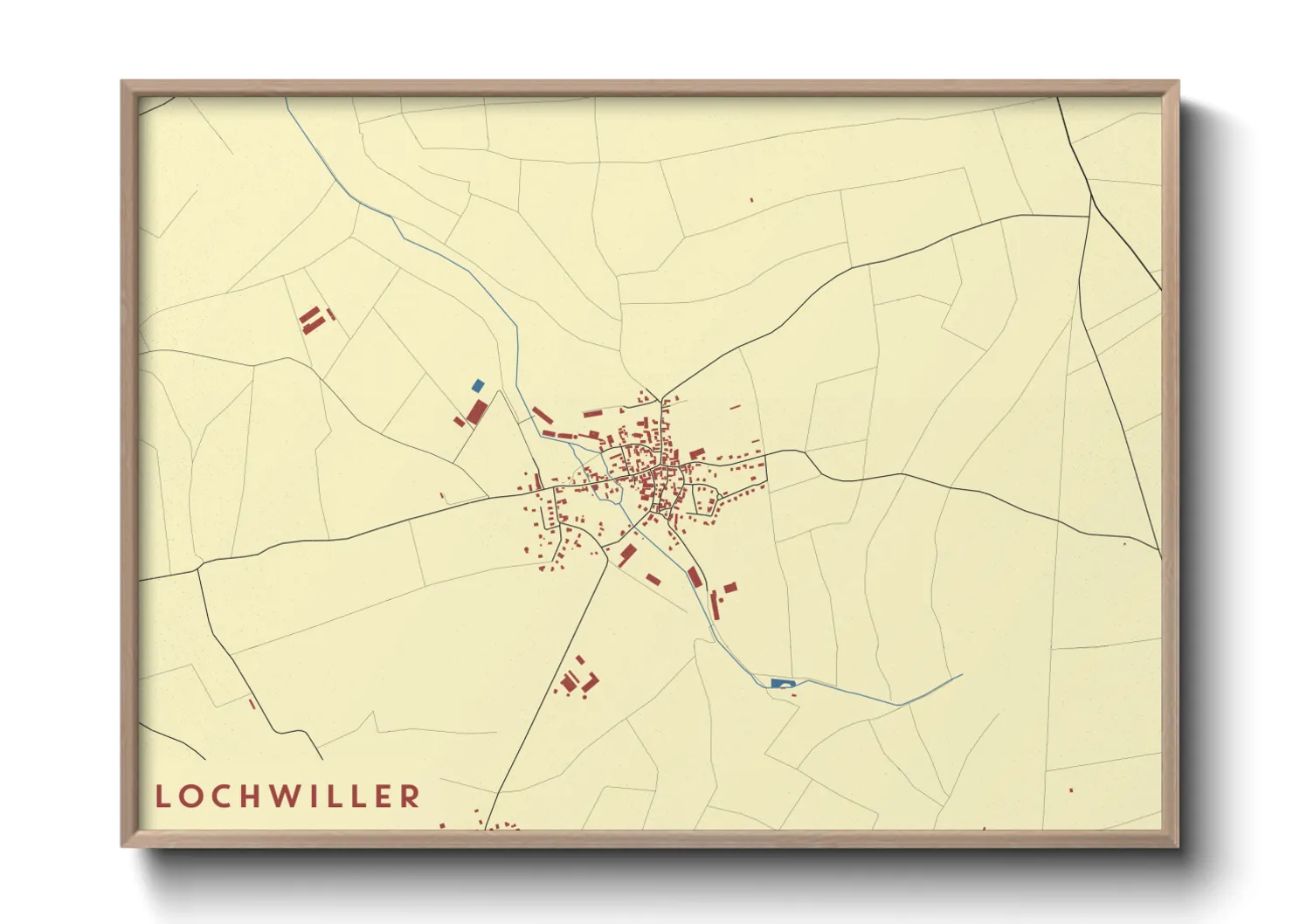 Une affiche de carte sur Lochwiller