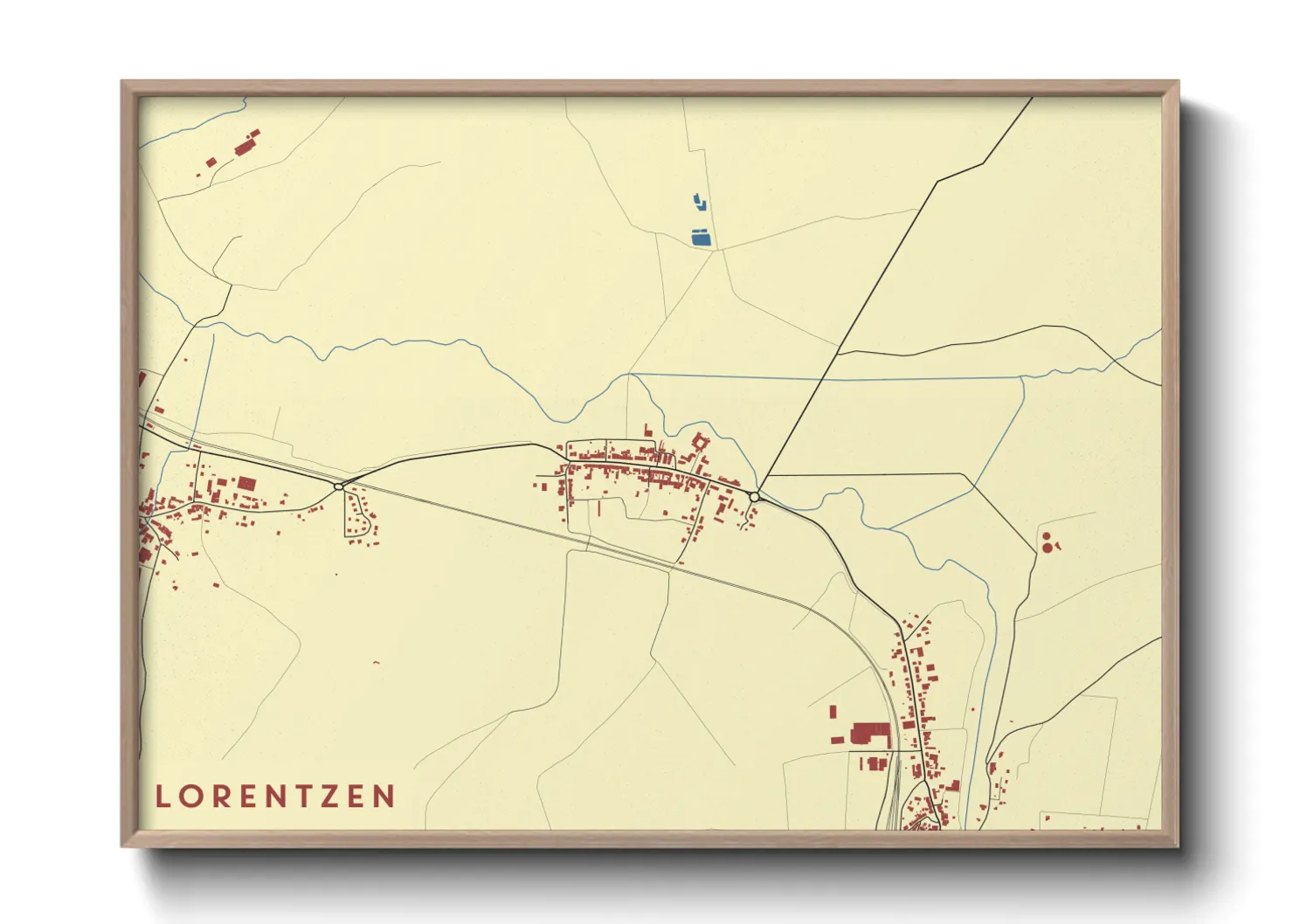 Une affiche de carte sur Lorentzen