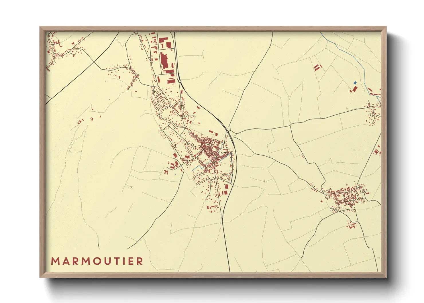 Une affiche de carte sur Marmoutier