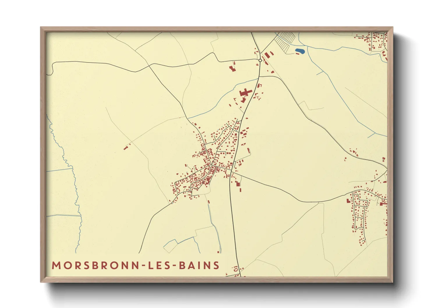 Une affiche de carte sur Morsbronn-les-Bains